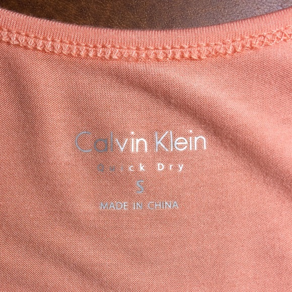 Calvin Klein womans S sequin peach tank top - Picture 3 of 7